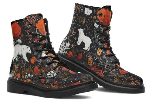 Spirit Guardian Boots   Vegan Leather Doc Style Boots with Durable Stitched on Soles 1