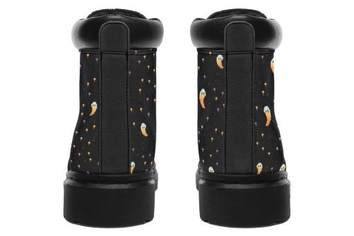 Spooky Soirée Classic Boots   High Quality Micro Suede Weatherproof Vegan Shoes with Stitched on Soles 1