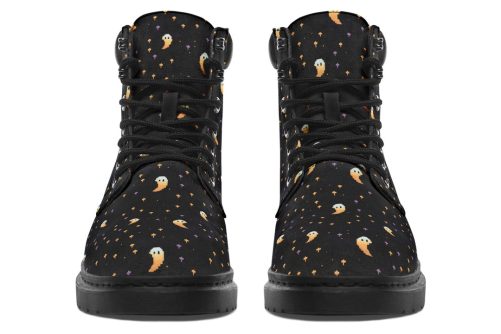 Spooky Soirée Classic Boots   High Quality Micro Suede Weatherproof Vegan Shoes with Stitched on Soles