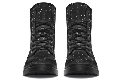 Starry Night Boots   Vegan Leather Doc Style Boots with Durable Stitched on Soles 2