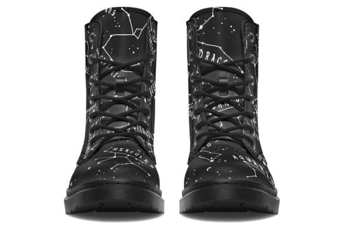 Stellar Boots   Vegan Leather Doc Style Boots with Durable Stitched on Soles 2