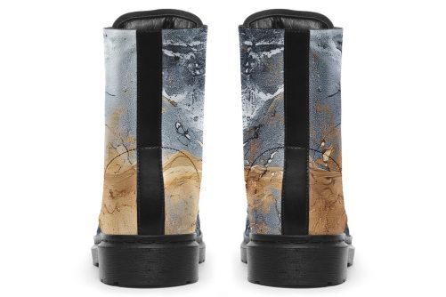 Storm Marble Boots   Vegan Leather Doc Style Boots with Durable Stitched on Soles 2