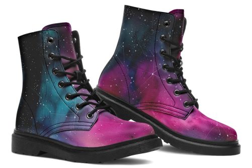 Supernova Boots   Vegan Leather Doc Style Boots with Durable Stitched on Soles 1