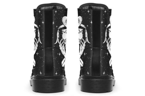 The Lovers Tarot Boots   Vegan Leather Doc Style Boots with Durable Stitched on Soles 2