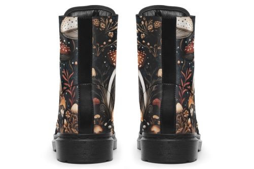 Toadstool Harvest Boots   Vegan Leather Doc Style Boots with Durable Stitched on Soles 2