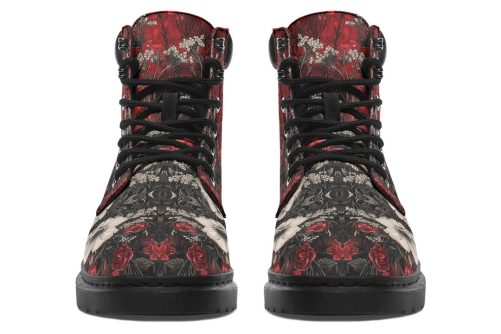 Twilight Cat Classic Boots   High Quality Micro Suede Weatherproof Vegan Shoes with Stitched on Soles