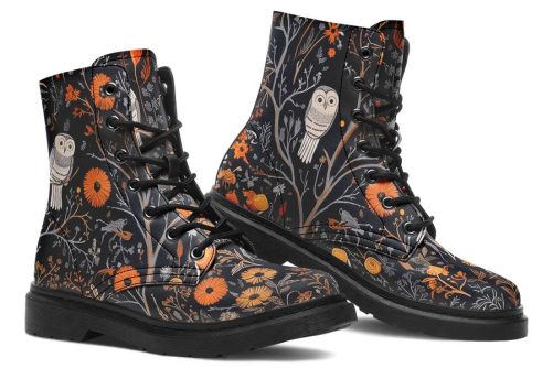 Twilight Watcher Boots   Vegan Leather Doc Style Boots with Durable Stitched on Soles 2