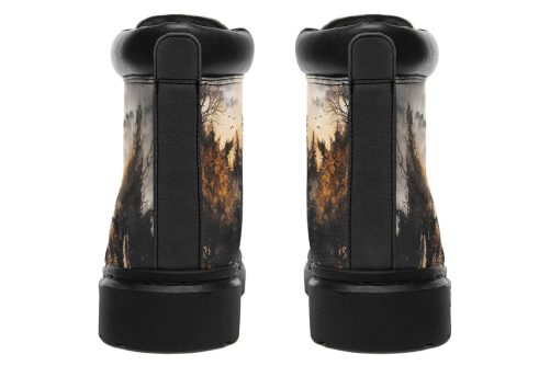 Vampire Mansion Classic Boots   High Quality Micro Suede Weatherproof Vegan Shoes with Stitched on Soles 1