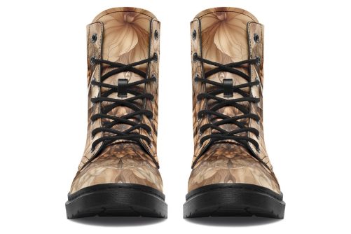 Veilmouse Mandala Boots   Vegan Leather Doc Style Boots with Durable Stitched on Soles 1
