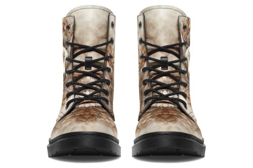 Veiltusk Mandala Boots   Vegan Leather Doc Style Boots with Durable Stitched on Soles 1