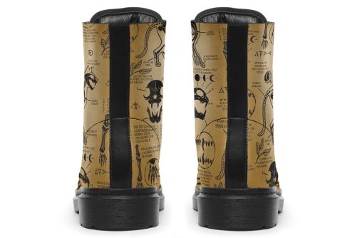 Velum Cat Study Boots   Vegan Leather Doc Style Boots with Durable Stitched on Soles 2