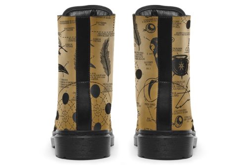 Velum Raven Study Boots   Vegan Leather Doc Style Boots with Durable Stitched on Soles 2