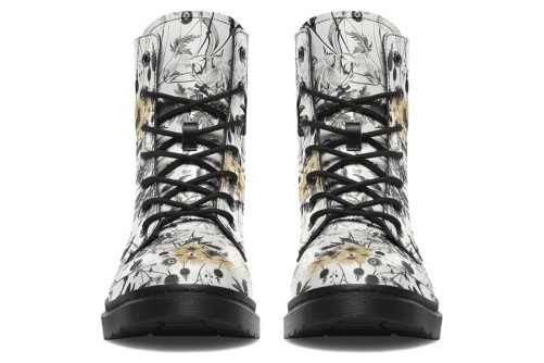 Wildflower Boots   Vegan Leather Doc Style Boots with Durable Stitched on Soles 2