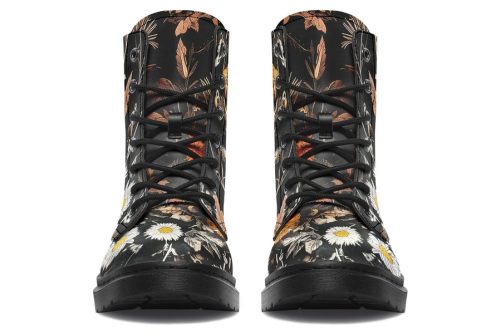 Withering Garden Boots   Vegan Leather Doc Style Boots with Durable Stitched on Soles 2