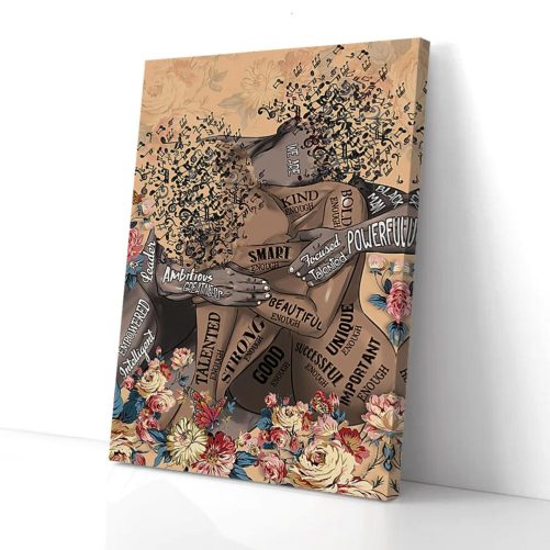 Black Couple Canvas We Are Unique Musical Note 1