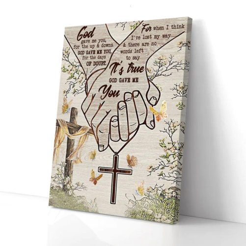 Couple Canvas God Gave Me You 1
