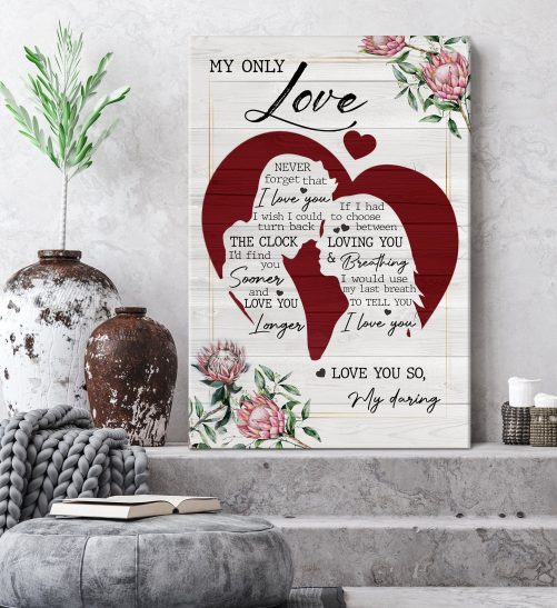 Couple Canvas My Only Love Love You So My Darling (1)