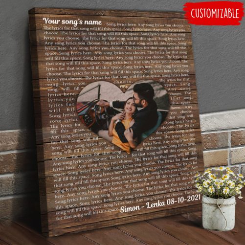 Custom Couple Canvas Song Lyrics (3)