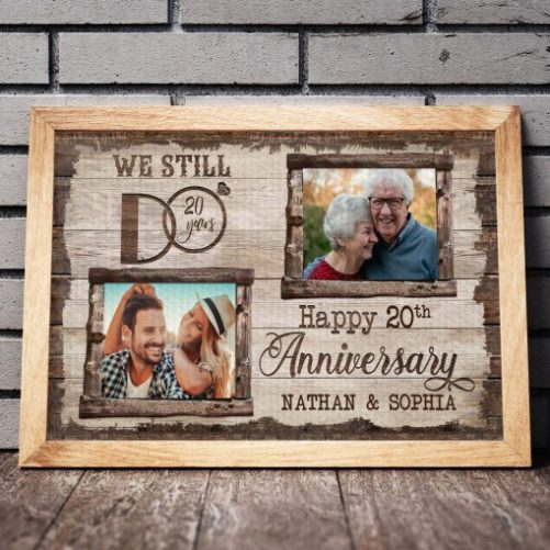 Custom Name And Photo 20th Anniversary Canvas We Still Do (1)