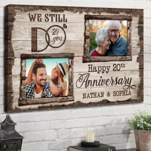 Custom Name And Photo 20th Anniversary Canvas We Still Do (2)