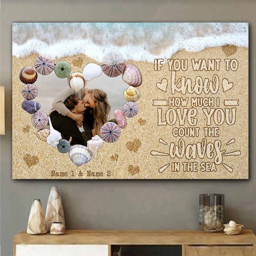 Custom Name And Photo Couple Canvas If You Want To Know How Much I Love You (2)