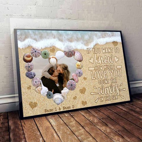 Custom Name And Photo Couple Canvas If You Want To Know How Much I Love You (3)