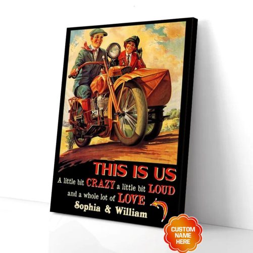 Custom Name Couple Canvas This Is Us Vintage