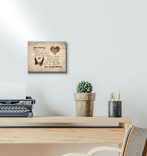 Custom Name Couple Canvas We Are A Team I'll Be Your Backbone 2