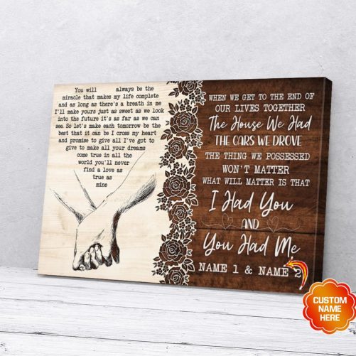 Custom Name Couple Canvas When We Get To The End Of Our Lives Together 1