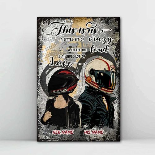 Custom Name Rider Couple Canvas This Is Us Helmet Couple (1)