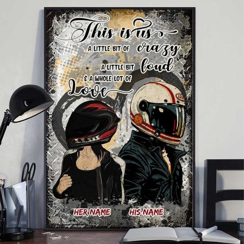Custom Name Rider Couple Canvas This Is Us Helmet Couple (2)
