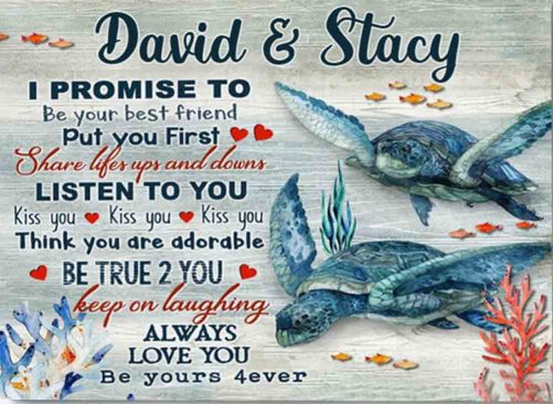 Custom Name Turtle Couple Canvas I Promise To Be Your Best Friend (1)
