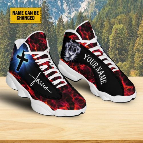 Customized Jesus Cross Basketball Shoes, Christian Running Shoes, Unisex Shoes With Thick Sole, Jesus Lover Gift 2
