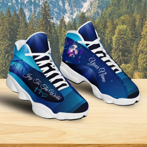 Customized Jesus Nativity O Holy Night Basketball Shoes, Jesus Art Running Shoes, Unisex Shoes With Thick Soles 2