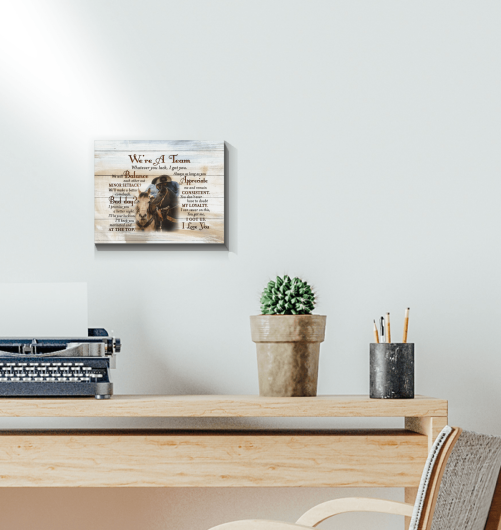 Horse Couple Canvas Whatever You Lack I Got You 2
