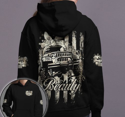 Jeep Beauty Beast Couple All Over Hoodie 2