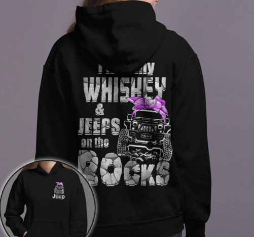 Jeep Couple All Over Hoodie I Like My Whisky And Jeeps On The Rock 2