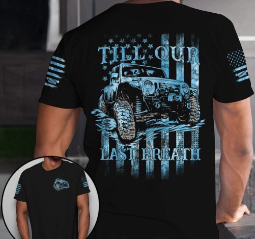 Jeep Couple All Over T Shirts Jeep From Our First Kiss Till Our Last Breath 1