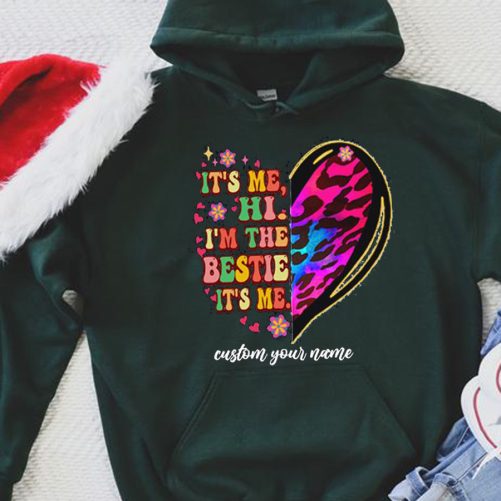 Matching Friend Hoodie It's Me Hi I'm The Bestie   Christmas Gift For Best Friend 2