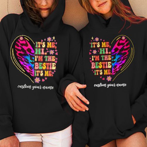 Matching Friend Hoodie It's Me Hi I'm The Bestie   Christmas Gift For Best Friend