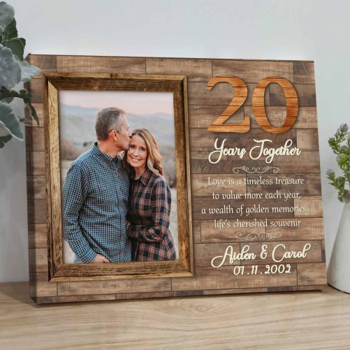 Personalized 20th Anniversary Canvas 20 Years Together (1)