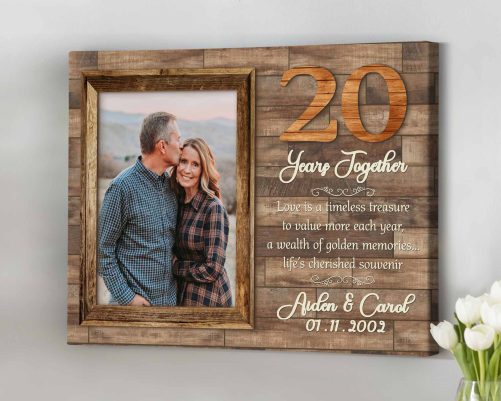 Personalized 20th Anniversary Canvas 20 Years Together (2)