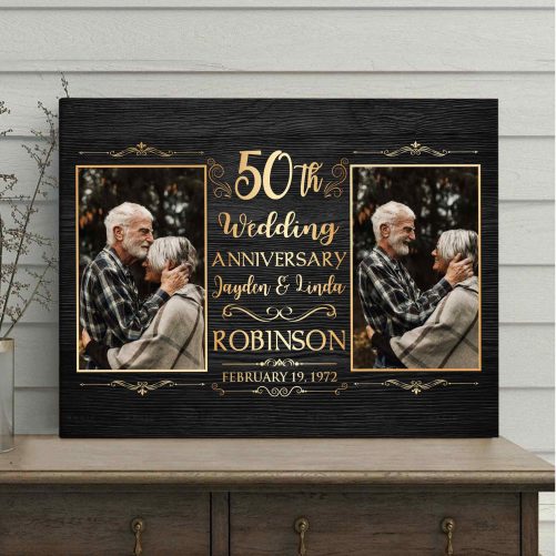 Personalized 50th Wedding Anniversary Canvas (1)