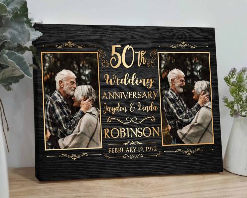 Personalized 50th Wedding Anniversary Canvas (3)