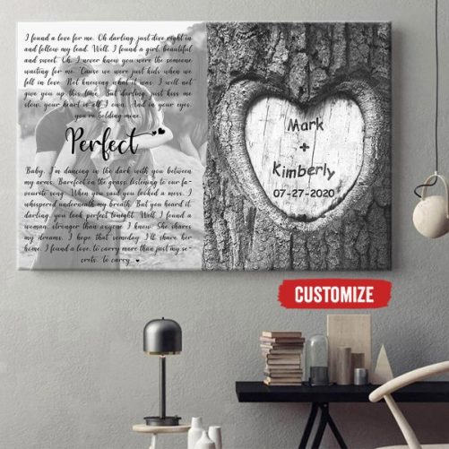 Personalized Couple Canvas Perfect Love (2)