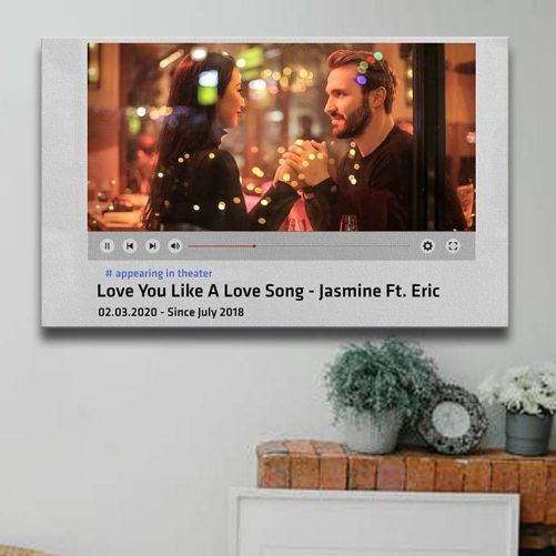 Personalized Couple Canvas Song Lyrics 1