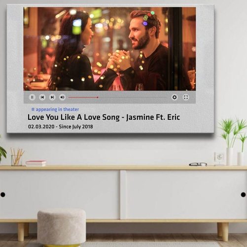 Personalized Couple Canvas Song Lyrics 2
