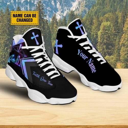 Personalized Jesus Cross Christ Nativity Basketball Shoes, Jesus Nativity Running Shoes, Christian Religious Gift, Shoes With Thick Soles 2