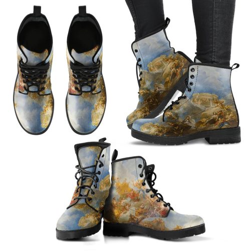 Renaissance painting Women's Vegan Leather Combat Boots 1