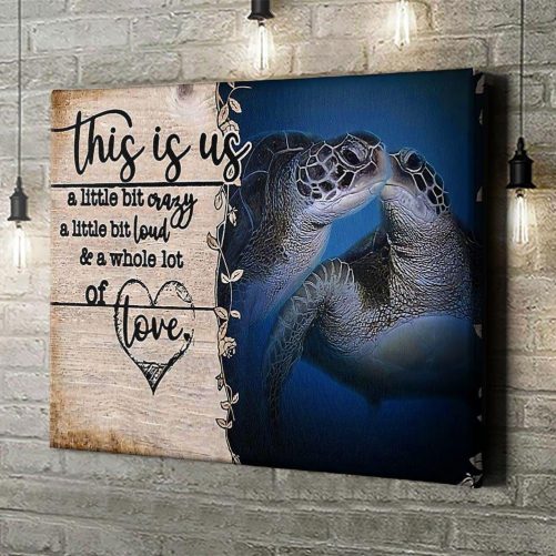 Sea Turtle Couple Canvas This Is Us And Whole Lot Of Love (1)